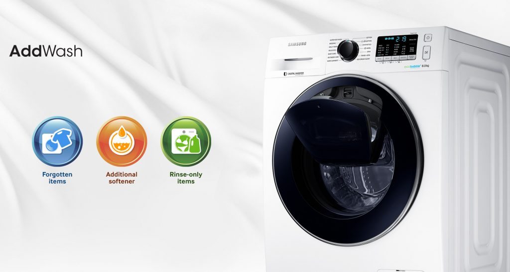 اضافه کردن لباس حین شستشو